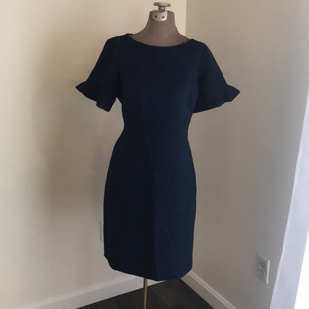 Blue Sheath Dress. Talbots. Size 12P